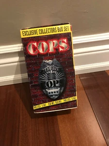 COPS Exclusive Collectors Box Set THREE VHS TOO HOT FOR TV 1996 LANGLEY AMAZING - Picture 1 of 2