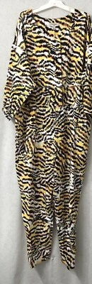Women's Plus Crayon Animal Print 3/4 Sleeve Jumpsuit Rachel Comey - Size 16W/18W - Image 1 of 4