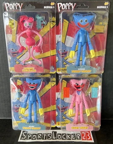 POPPY Playtime Huggy Wuggy, Mommy Long Legs, Kissy Missy Series 1 Lot of 4 - NEW Cover
