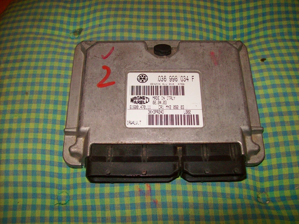 Centralina VW Lupo 1.4 APE 55KW/75CV 036998034F Marelli 61600.470.11 dal 2003 - Immagine 1 di 1