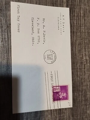 US 1940 First Day Issue 3c Cyrus Hall McCormick Famous American Inventor - #C64 - Image 1 of 3