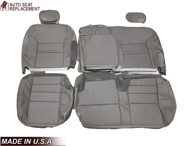 Ford Excursion Limited 2000 2001 segunda fila cuero 60/40 cubierta de asiento de banco gris Foto 1 de 4
