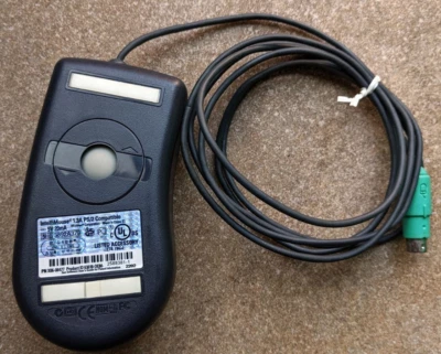 Dell Microsoft Black IntelliMouse 1.3A PS/2 PC Scroll Wheel Ball Mouse X06-08477 - Image 1 of 4