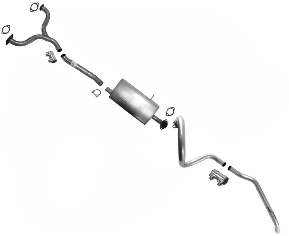 Single Muffler Exhaust Sys Without Resonator For 03-11 Ford Crown Victoria - Image 1 of 4