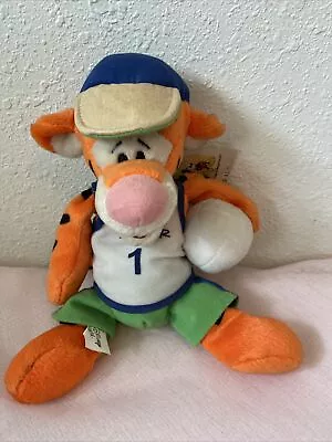 10" Walt Disney World Volleyball Tigger Bean Bag Plush with Tags - Sports Hat - Image 1 of 4