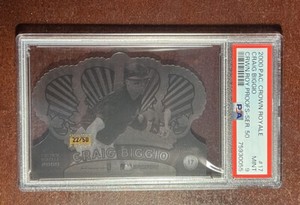 2000 Pacific Crown Royale👑Craig Biggio Proof Serial /50🚨PSA 9🔥Rare🚀POP 1⭐️