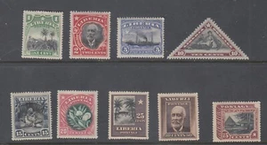 Liberia # 115-24 Mint 1909 Issue Ship Triangle - Picture 1 of 1