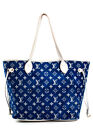 Louis Vuitton Womens Match Monogram Jacquard Velvet Neverfull MM Tote Handbag