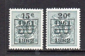 BELGIUM MNH 1961 SG1768-1769 SURCH ISSUE - Picture 1 of 1