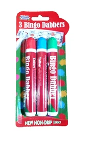3 Stück Bingo Tupfer Marker Stifte Klassisch Nicht Tropfen Tinte Dotter Stifte Tombola Spiele s - Bild 1 von 1