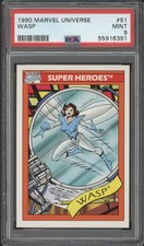 1990 MARVEL UNIVERSE #51 WASP PSA 9