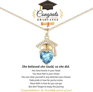 Graduation Gifts for Her 2025 Birthstone Necklace for Women Birthday Gifts for T - Picture 1 of 12