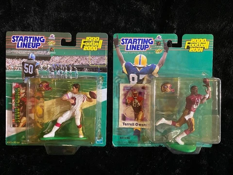 San Francisco 49ers Legends 99 Steve Young & 00 Terrell Owens Starting Lineups Cover