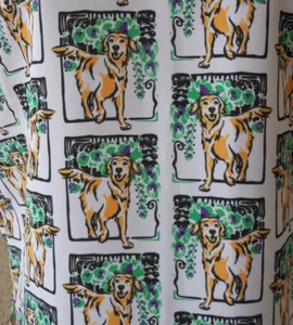 The Gilded Troll Golden Retriever Ladies Shirt Size XS/S Vet Tech Dog Service - Picture 1 of 7