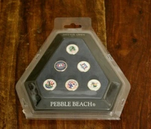 Set of 6 - 2010 U.S. Open Pebble Beach Golf Ball Markers - Free Shipping - Picture 1 of 6