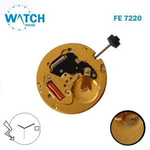 France Ebauche Fe 7220 Swiss Quartz Movement, White Date Disk at 3, 3 Hands. - Picture 1 of 2