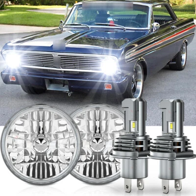 Faro LED redondo halo ojo de ángel para Ford Falcon sedán entrega 1961-65 2 piezas 7" Foto 1 de 4