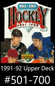 1991-92 Upper Deck Hockey Cards English #501-700 You Pick From List