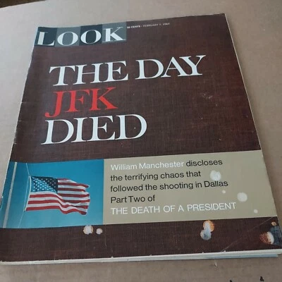 Vintage 1967 LOOK Magazine February 7 Issue "Death Of A President, Part 2" Foto 1 de 4