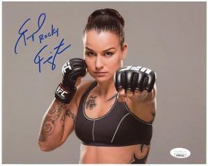RAQUEL "ROCKY" PENNINGTON Signed 8X10 Photo JSA COA - UFC MMA Fighter - Picture 1 of 5