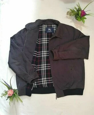 Chaqueta Burberry Original Vintage Nova Check Bomber Hombre Chaqueta Abrigo Foto 1 de 4