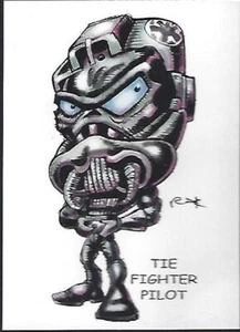 RAK (Robert A Kraus) art card of Star Wars series 3 TIE FIGHTER PILOT - Picture 1 of 1