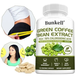 Granos de café verde 800 mg. - cafeína - para adelgazar - granos de café verde - vegano - Imagen 1 de 15