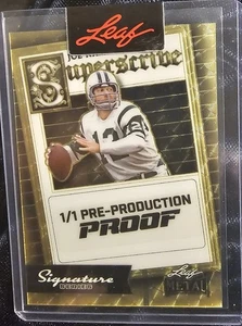 Leaf Metal Superscribe - Super Prismatic Gold (🔥Rare Hit) 1/1 - Joe Namath HOF - Bild 1 von 2