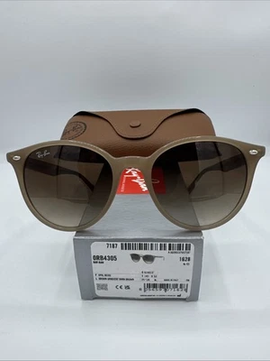Ray-Ban ORB4305 armação bege opala com lente gradiente marrom/marrom escuro - Imagem 1 de 4