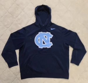 Nike Carolina del Norte Tacones Alquitranados Sudadera con Capucha Para Hombres XL Azul Marino Ajuste Térmico Logo Forrado de Vellón - Imagen 1 de 16