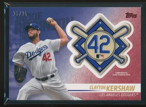 Clayton Kershaw 2018 Topps Update Jackie Robinson Day Manufactured Red /25 - Picture 1 of 2