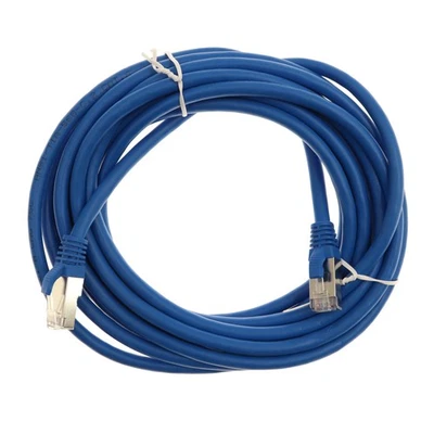C2G 00803 CAT6 SNAGLESS SHIELDED ETHERNET NETWORK PATCH CABLE, BLUE (15 FEET) - Image 1 of 3