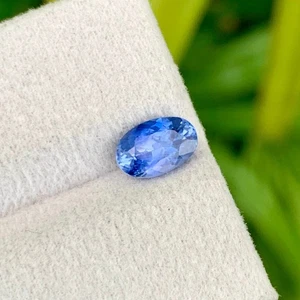 1,22 quilates zafiro azul natural sin calefacción gema corte ovalado de Sri Lanka - Imagen 1 de 3