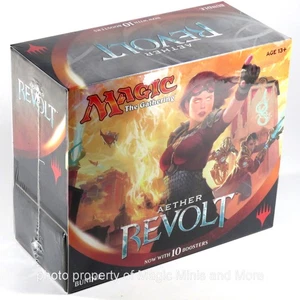 BUNDLE (Fat Pack) ~ AETHER REVOLT sealed MtG Magic card Box 10 Booster Packs + - Picture 1 of 2