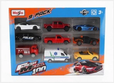 MAISTO 11077 AUDI - SET ASSORTMENT 9 CARS PIECES - VARIOUS - 1/64 - Immagine 1 di 2