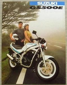SUZUKI GS500E MOTORCYCLE Sales Brochure 1989 - Picture 1 of 3