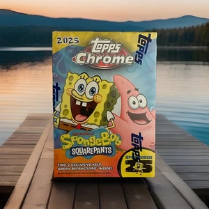 2025 Topps Chrome SpongeBob SquarePants 25th Anniversary Blaster Card Box Sealed - Picture 1 of 7