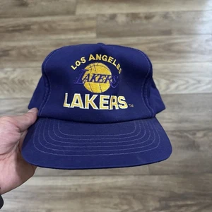 Vintage Los Angeles Lakers NBA Snapback Hat 80s 90s - Imagen 1 de 9