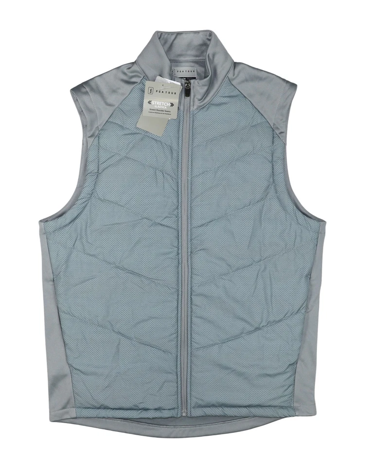 PGA Tour Golf Vest Full-Zip Thermal Stretch Fleece Lining NWT Pick Size/Color - Image 1 of 1