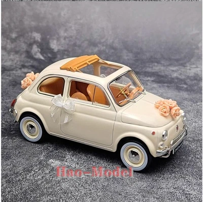 NOREV 1:18 FIAT 500 L 1968 WEDDING PACK Car Model Alloy Diecast Display Gifts - Image 1 of 4