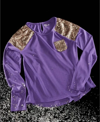 Epic Threads Big Girls Sequin Top Small 7-8 - Image 1 of 4