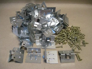 50pcs 1-1/4" Snap Lock Standing Seam Metal Roof Clips 24ga Galvanized 2 Hole - Picture 1 of 10