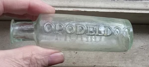 1840er OFFENE PONTIL FLÜSSIG OPODELDOC SEIFE LINIMENT MED FLASCHE ROH AUSGESTELLTE LIPPE - Bild 1 von 10