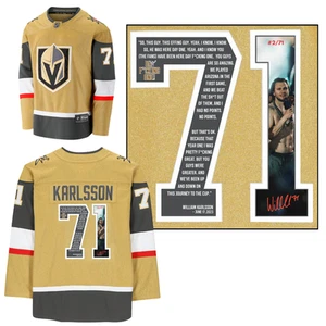 William Karlsson Signed Vegas Golden Knights Gold Stanley Cup Speech Jersey #/71 - Picture 1 of 7