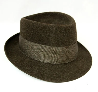 Vintage Stetson Royal DeLuxe Mens Wool Felt Fedora Tryolean Trilby Hat 1970s - Image 1 of 4