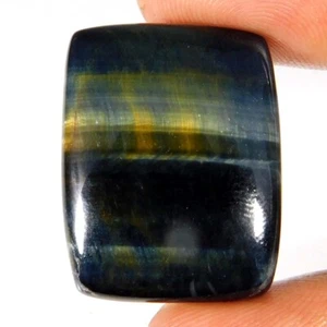 36.30Cts. Cushion Cabochon 27 X 21 X 06mm. Blue Tiger Eye Natural Loose Gemstone - Picture 1 of 3