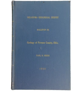 1959 Oklahoma Geological Survey Bulletin 83 - Pawnee County by Paul Greig - Picture 1 of 3
