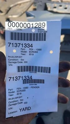 18 19 20 ECLIPSE CROSS Fender RightRhsilver Ext — 第 1/4 张图片