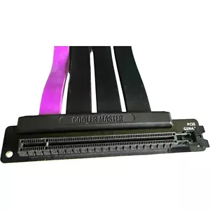 Cooler Master PCIe 4.0 Riser Cable 200mm High-Speed GPU Extension | Gen 4.0 x16 - Picture 1 of 5