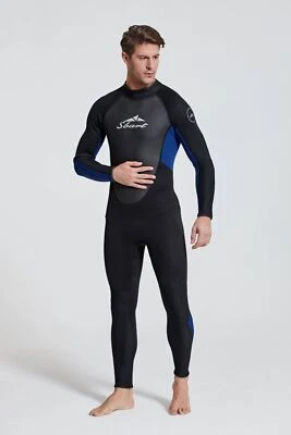 SBART Premium Men's Wetsuits 3mm Neoprene, Diving Snorkeling Surfing Swimming Back Zip